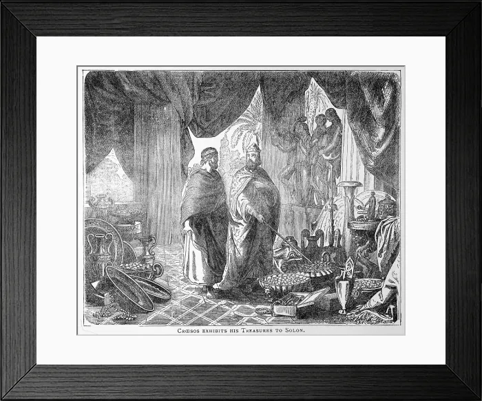 Framed Print : Croesus, King Of Lydia & His Treasures Framed Print : Croesus, King Of Lydia & His Treasures
