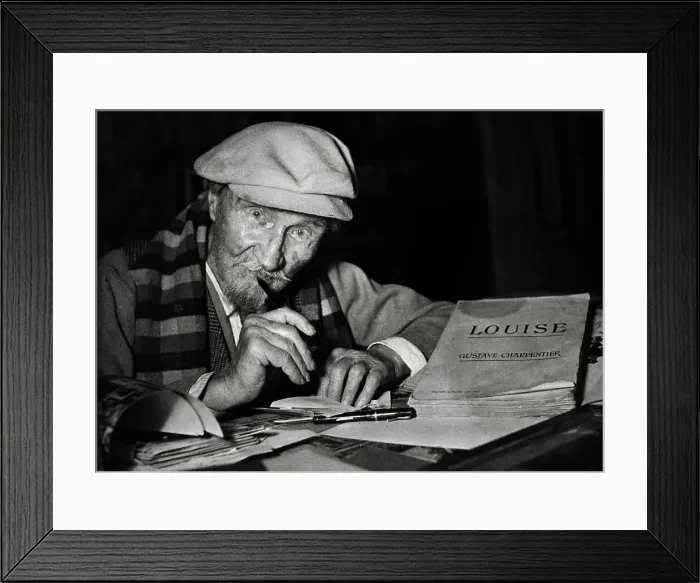 Framed Print : Gustave Charpentier At 91 Wearing Cap Framed Print : Gustave Charpentier At 91 Wearing Cap