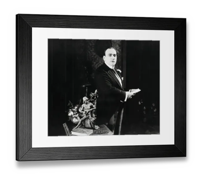 Framed Print : Enrico Caruso In Formal Attire Framed Print : Enrico Caruso In Formal Attire