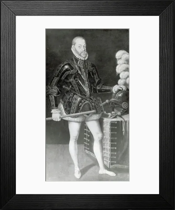 Framed Print : Portrait of King Phillip II of Spain Framed Print : Portrait of King Phillip II of Spain