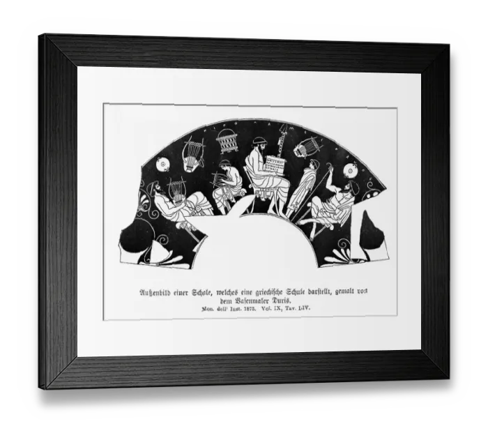 Framed Print : School Scene In Ancient Greece