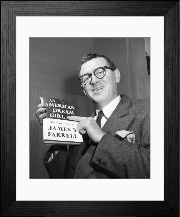 Framed Print : Portrait Of James T. Farrell Framed Print : Portrait Of James T. Farrell