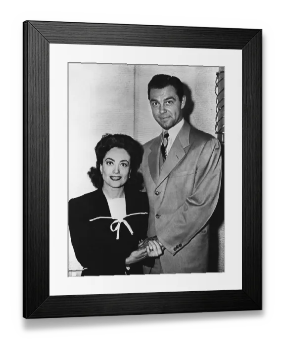 Framed Print : Joan Crawford, Philip Terry, Newlyweds Framed Print : Joan Crawford, Philip Terry, Newlyweds