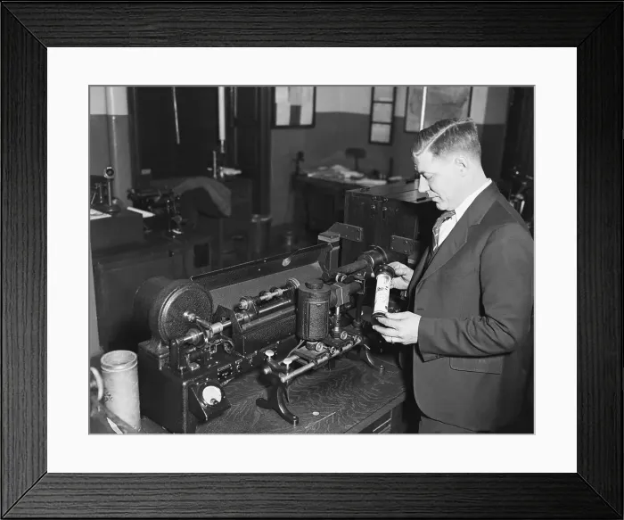 Framed Print : Facsimile Transmission Experiment Framed Print : Facsimile Transmission Experiment