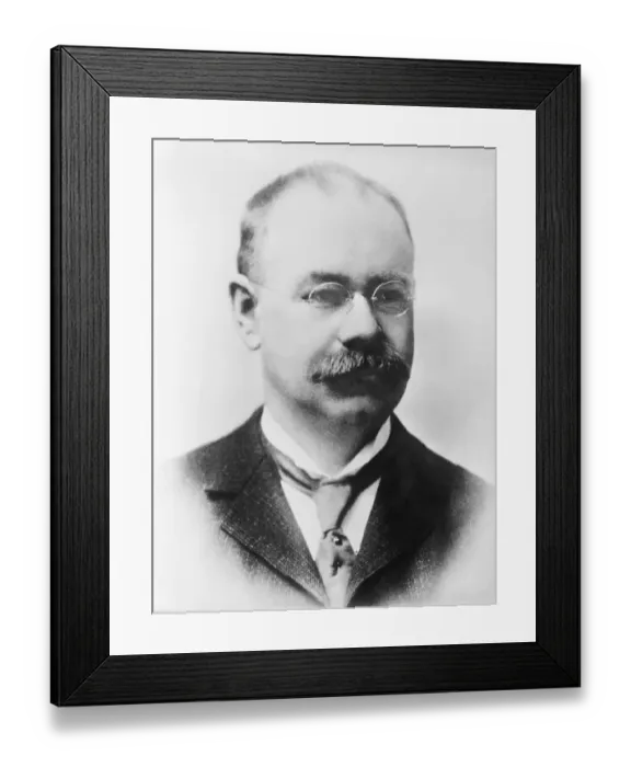 Framed Print : Punch Card Inventor Herman Hollerith Framed Print : Punch Card Inventor Herman Hollerith
