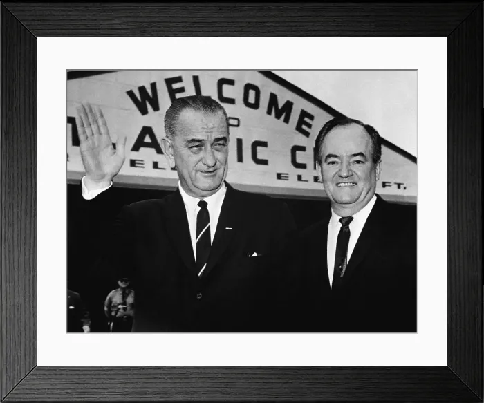Framed Print : President Johnson and Senator Humphrey Framed Print : President Johnson and Senator Humphrey