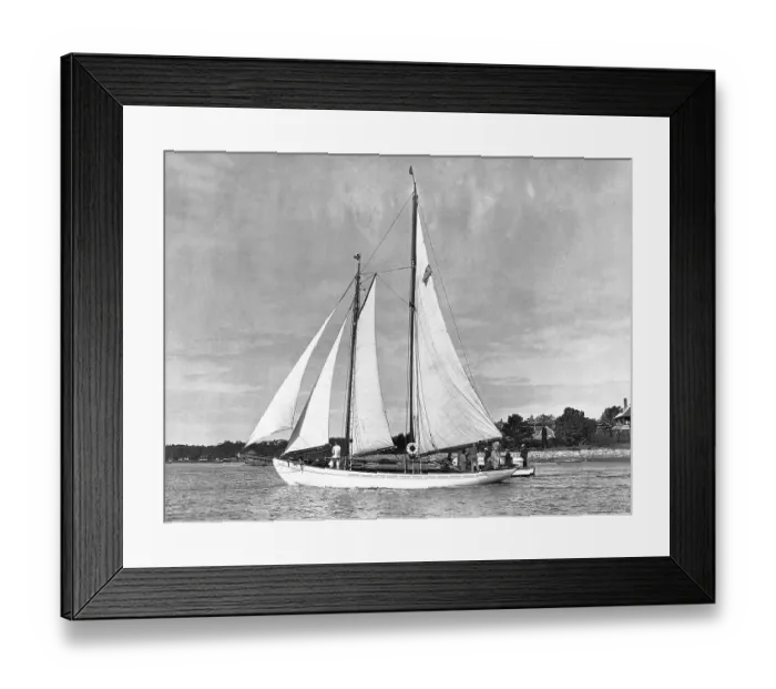 Framed Print : Franklin D. Roosevelt Sailing with Family Framed Print : Franklin D. Roosevelt Sailing with Family