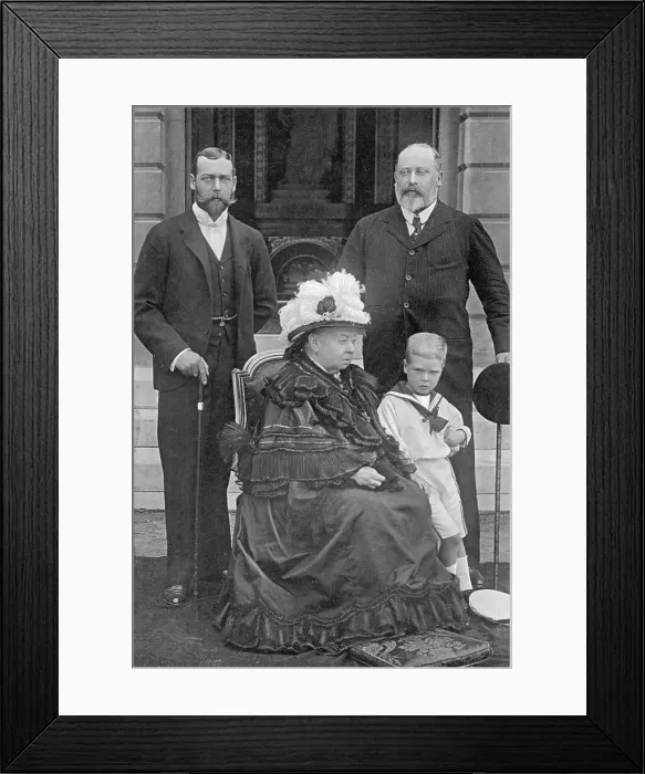 Framed Print : Four Generations Of English Royalty Framed Print : Four Generations Of English Royalty