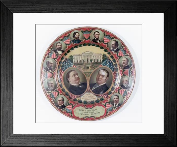 Framed Print : William-Taft Election Souvenir Plate Framed Print : William-Taft Election Souvenir Plate