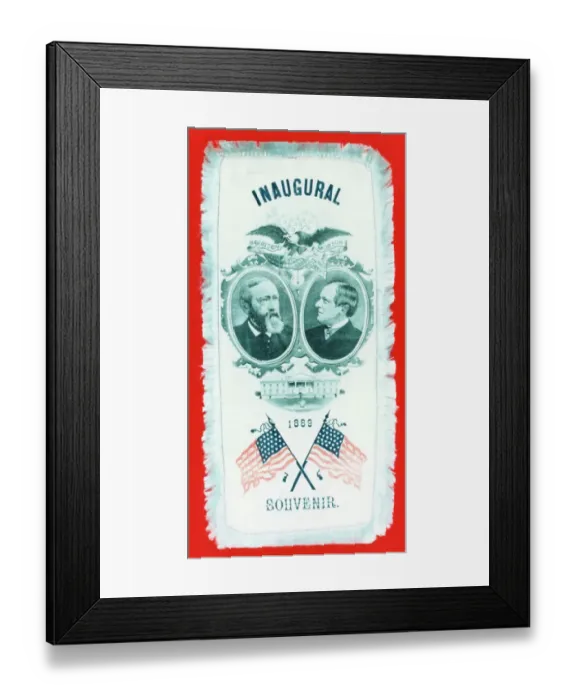 Framed Print : Souvenir From President Harrison's Inauguration, 1889 Framed Print : Souvenir From President Harrison's Inauguration, 1889