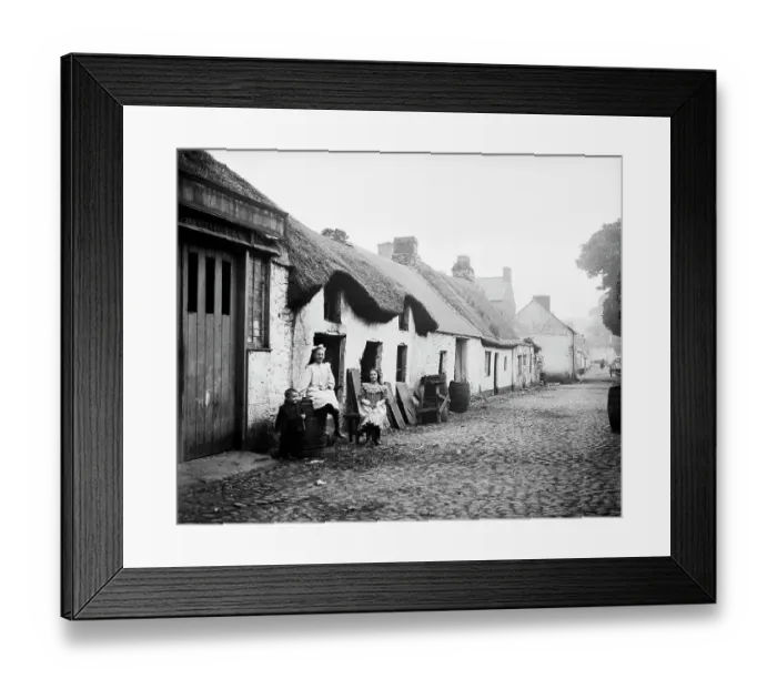 Framed Print : Irish Village Street
