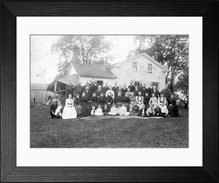 Framed Print : Family Photograph Ca 1890 Framed Print : Family Photograph Ca 1890