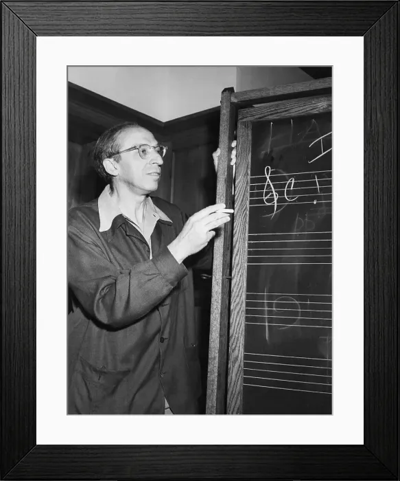 Framed Print : Aaron Copeland At Tanglewood