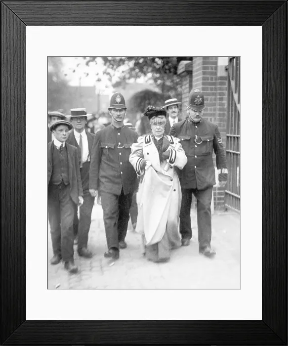 Framed Print : Police And Mrs. Lloyd George Framed Print : Police And Mrs. Lloyd George
