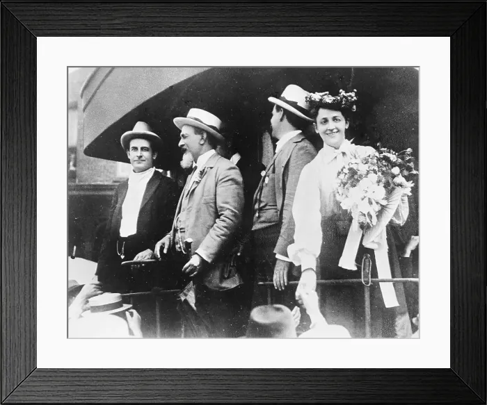 Framed Print : William Jennings Bryan, Wife On Train Framed Print : William Jennings Bryan, Wife On Train