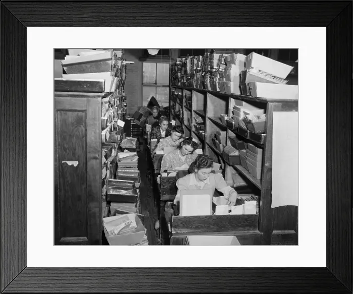 Framed Print : Mail Order Department Of Burpee Seed