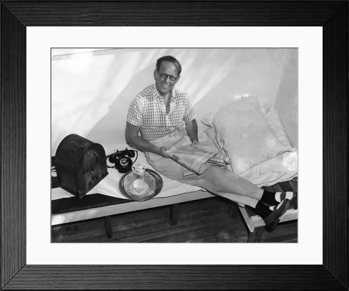 Framed Print : Joseph P. Kennedy Relaxing In Florida Framed Print : Joseph P. Kennedy Relaxing In Florida
