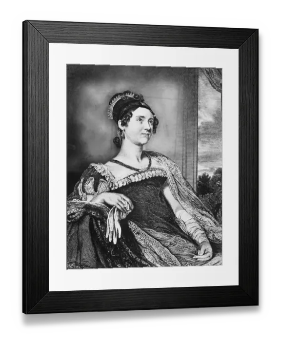 Framed Print : Louise Johnson Adams Seated Framed Print : Louise Johnson Adams Seated
