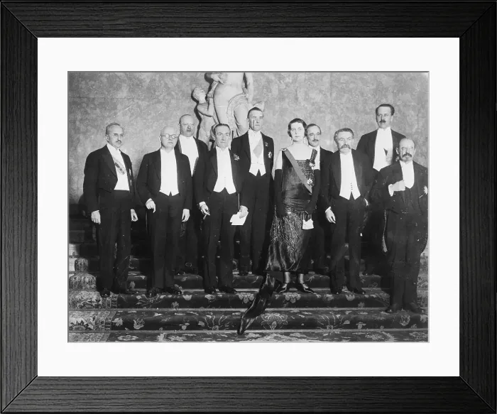 Framed Print : Signatories Of Locarno Peace Pact / Standi Framed Print : Signatories Of Locarno Peace Pact / Standi
