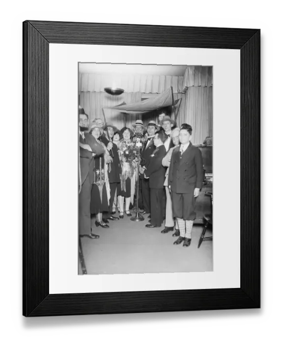 Framed Print : People Married Over Radio, Behind Microphone Framed Print : People Married Over Radio, Behind Microphone