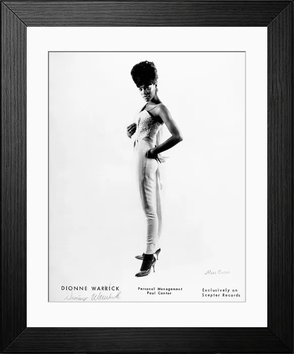 Framed Print : Dionne Warwick in an Evening Dress Framed Print : Dionne Warwick in an Evening Dress