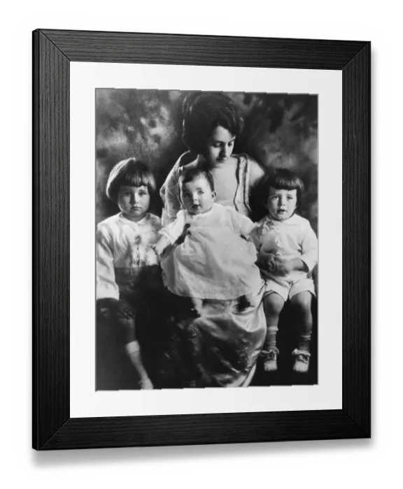 Framed Print : Rose Kennedy With Her Children Framed Print : Rose Kennedy With Her Children