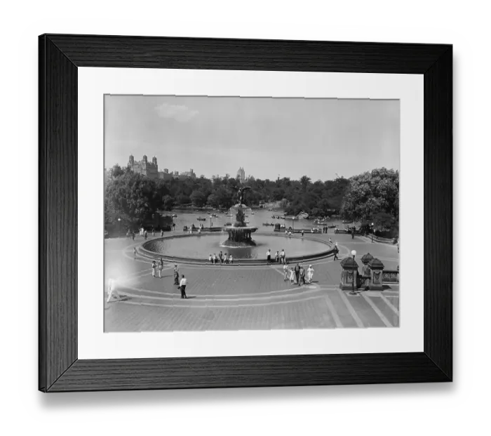 Framed Print : Betheda Fountain In Central Park Framed Print : Betheda Fountain In Central Park