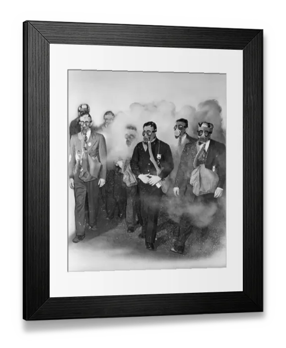 Framed Print : Fire and Police Forces Training for Air Raids Framed Print : Fire and Police Forces Training for Air Raids