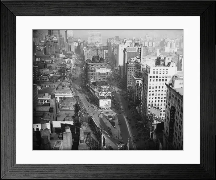 Framed Print : View Of Broadway Near Times Square, 1920 Framed Print : View Of Broadway Near Times Square, 1920