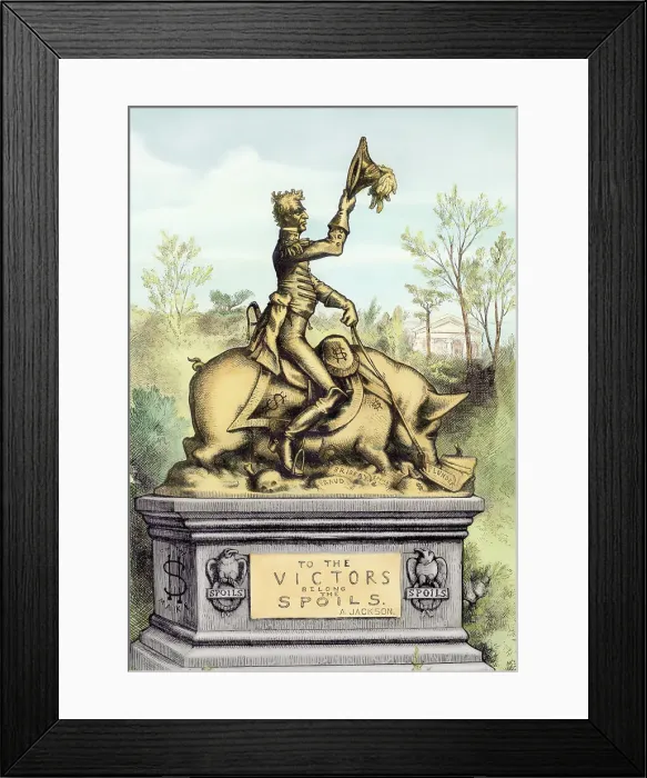 Framed Print : Andrew Jackson Riding Pig Framed Print : Andrew Jackson Riding Pig
