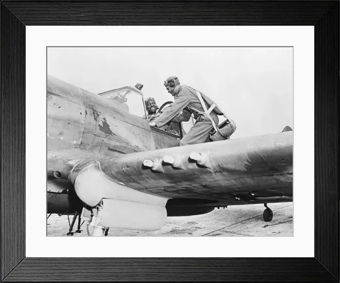 Framed Print : Pilot Receiving Pointers Before Takeoff Framed Print : Pilot Receiving Pointers Before Takeoff