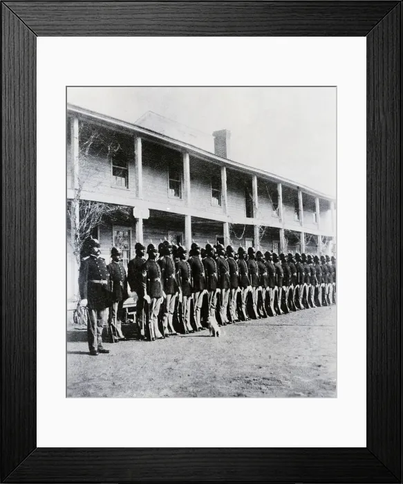 Framed Print : Black Regiment Stands At Attention Framed Print : Black Regiment Stands At Attention