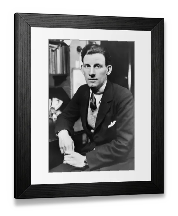 Framed Print : Siegfied Sassoon In Undated Potrait Framed Print : Siegfied Sassoon In Undated Potrait