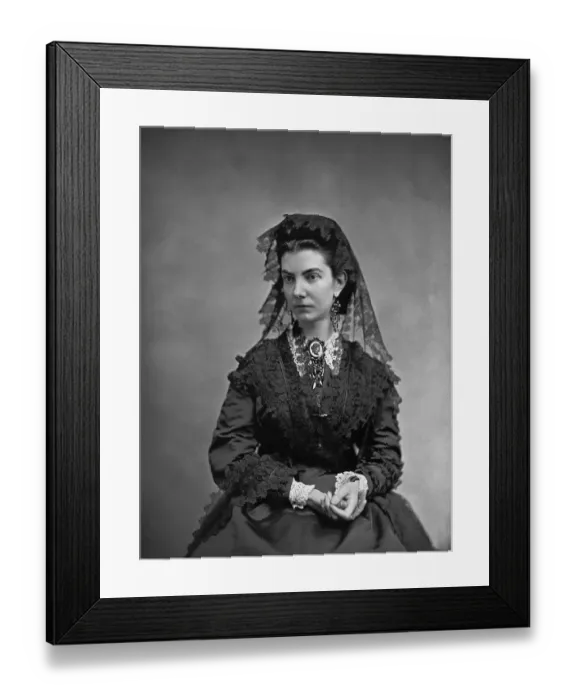 Framed Print : Woman In Civil War Period Dress Framed Print : Woman In Civil War Period Dress