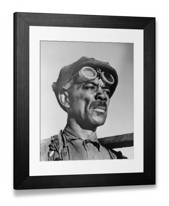 Framed Print : African American Railroad Worker Framed Print : African American Railroad Worker