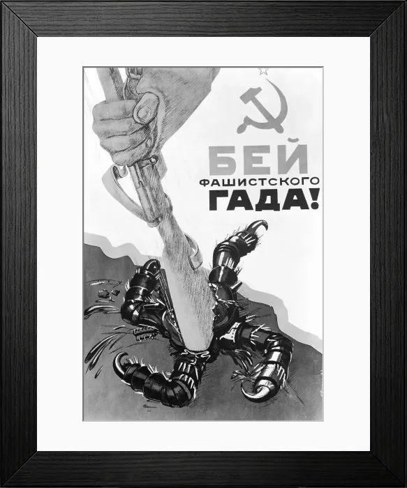 Framed Print : Savage Russian War Poster Framed Print : Savage Russian War Poster