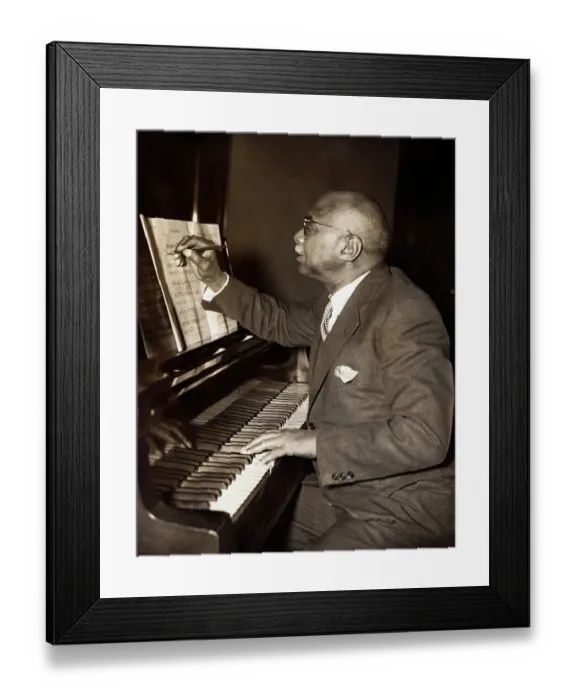 Framed Print : Composer W.C.Handy Writing Music Framed Print : Composer W.C.Handy Writing Music