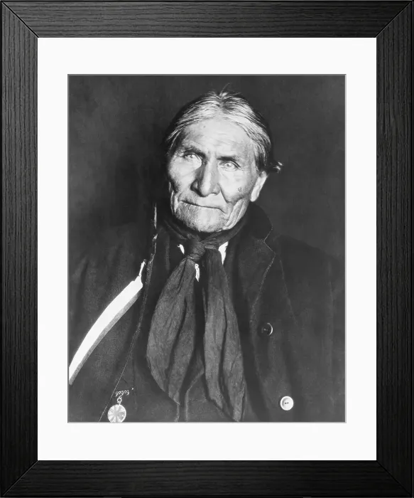 Framed Print : Portrait Of Geronimo Framed Print : Portrait Of Geronimo
