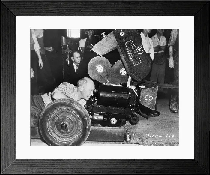 Framed Print : Cecil B. DeMille Behind Camera Framed Print : Cecil B. DeMille Behind Camera