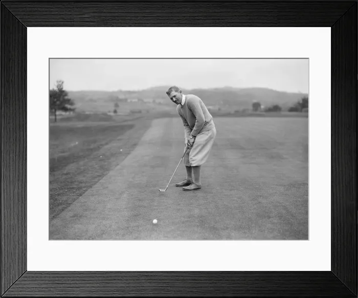 Framed Print : Bill Melhorn, Golfer, In Action Framed Print : Bill Melhorn, Golfer, In Action