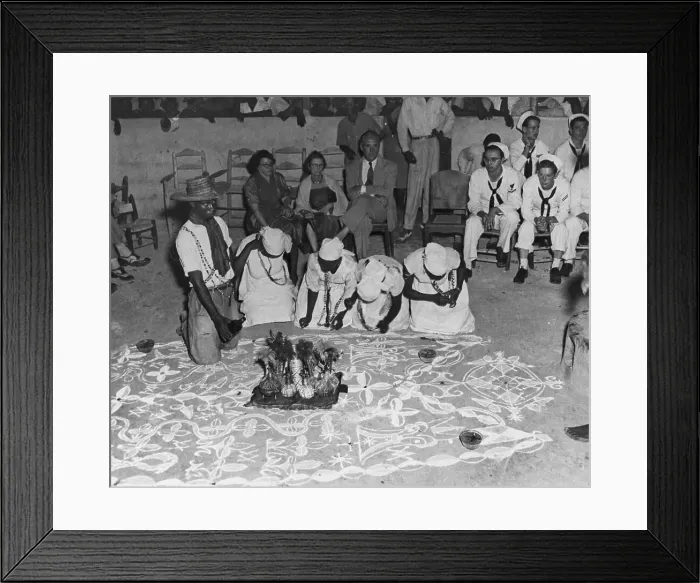 Framed Print : Voodoo Ceremony In Haiti Framed Print : Voodoo Ceremony In Haiti