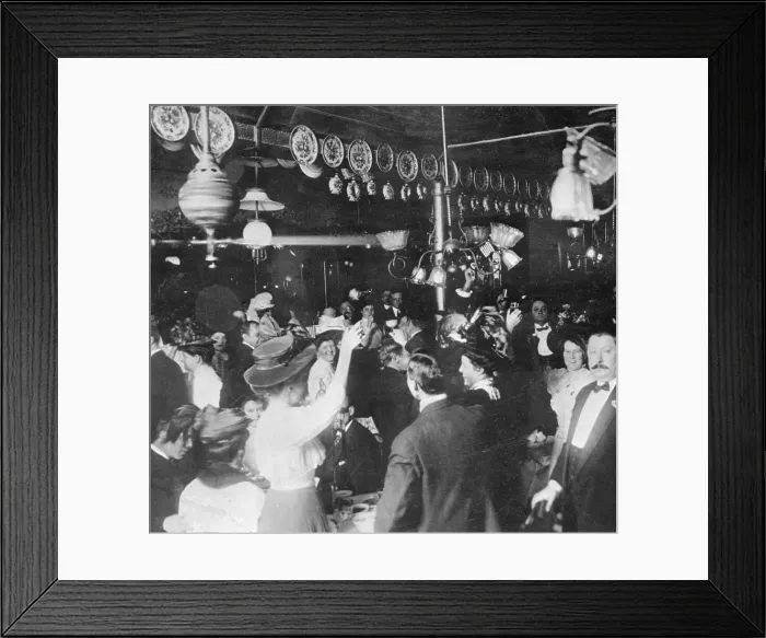 Framed Print : People Celebrating Turn of the Century New Years Framed Print : People Celebrating Turn of the Century New Years
