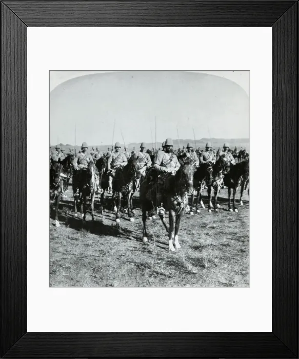 Framed Print : General French and His Men on Horseback During Boer War
