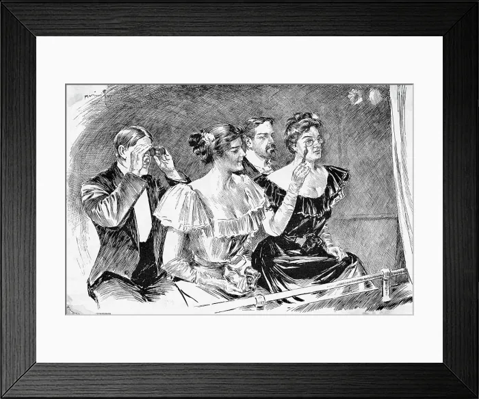 Framed Print : An Audience At The Opera Framed Print : An Audience At The Opera