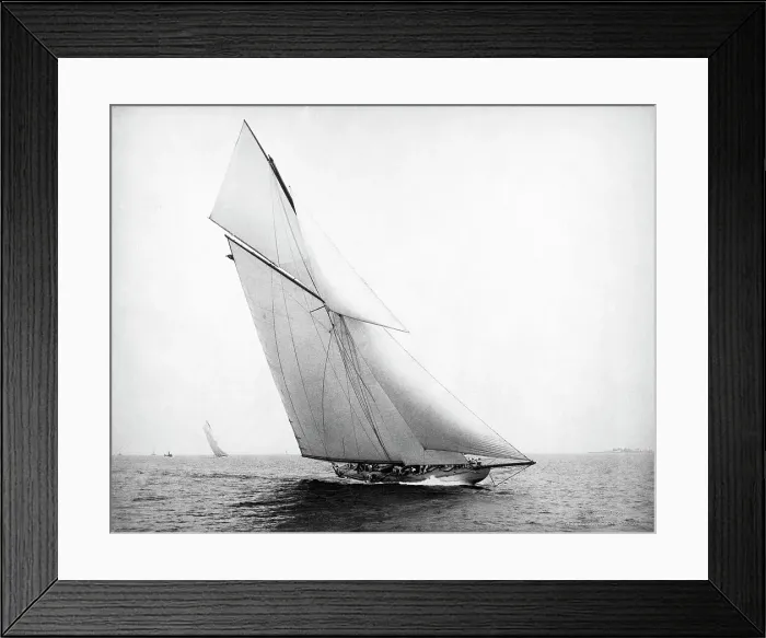 Framed Print : Yacht Columbia Sailing