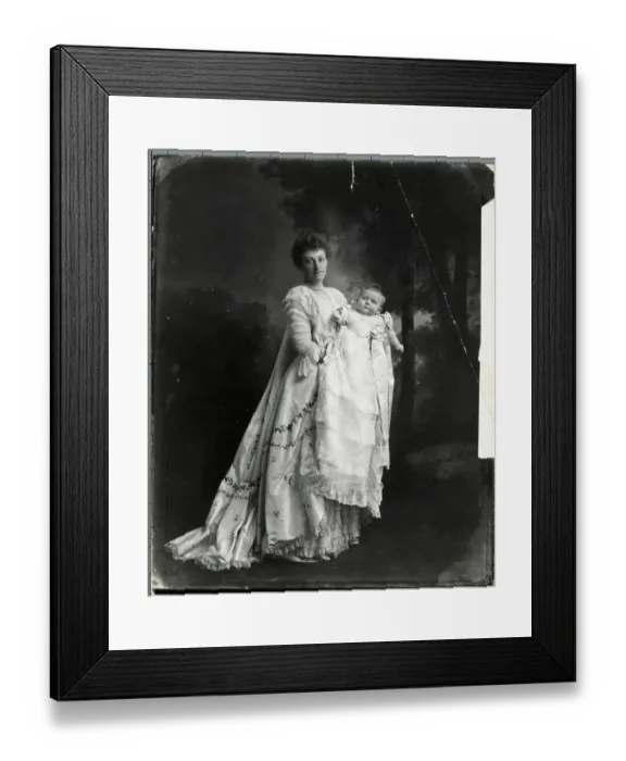 Framed Print : Mrs. Cornelius Vanberbilt And Son Jr Framed Print : Mrs. Cornelius Vanberbilt And Son Jr