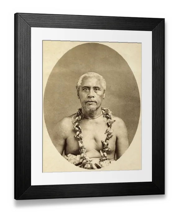 Framed Print : Portrait of Tamasese of Samoa Framed Print : Portrait of Tamasese of Samoa