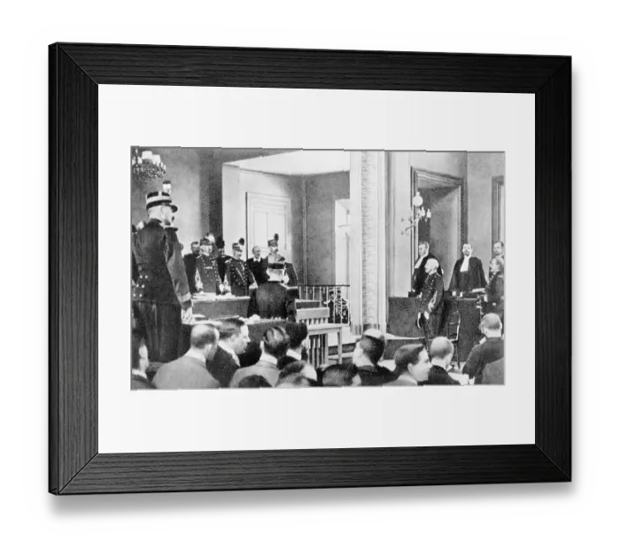 Framed Print : Captain Dreyfus Before Council of War Framed Print : Captain Dreyfus Before Council of War