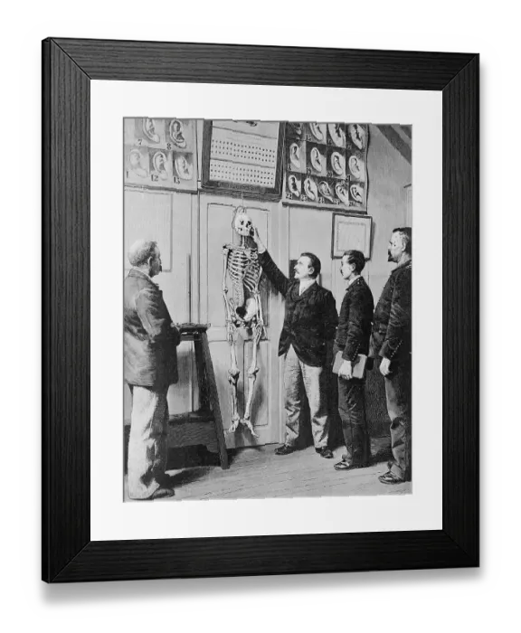 Framed Print : Alphonse Bertillon Demonstrates Bertillon System Framed Print : Alphonse Bertillon Demonstrates Bertillon System