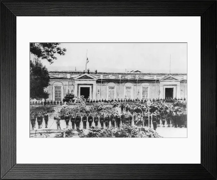 Framed Print : Raising of Flag Framed Print : Raising of Flag